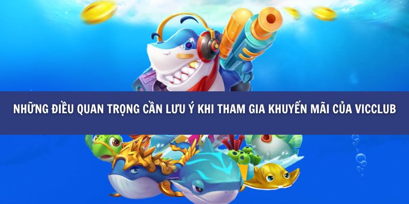 Những điều quan trọng cần lưu ý khi tham gia khuyến mãi của vicclub